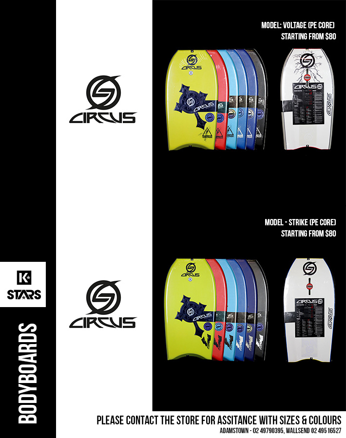 Circus Bodyboard Sale on Now - Save up to 20% off 