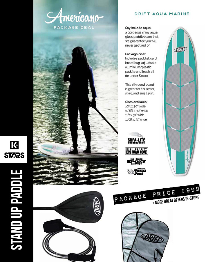 Aqua Americano SUP Package only $999 