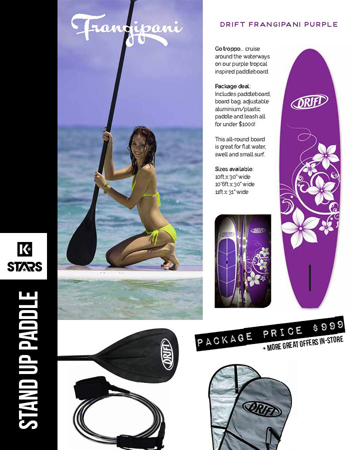 Purple Frangipani SUP Package only $999 