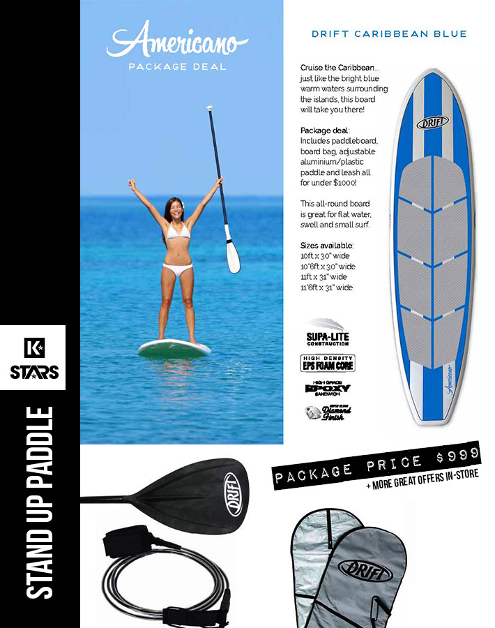 Blue Americano SUP Package only $999 