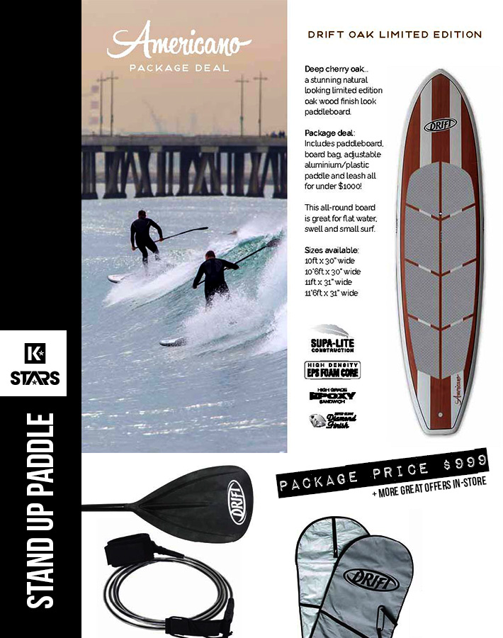 Oak Americano SUP Package only $999 