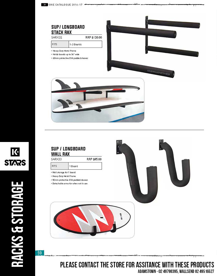 Ocean & Earth Racks & Storage - please contact the store for assistance.