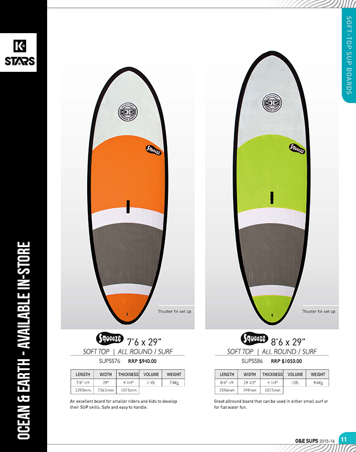 Ocean & Earth SUP available in-store