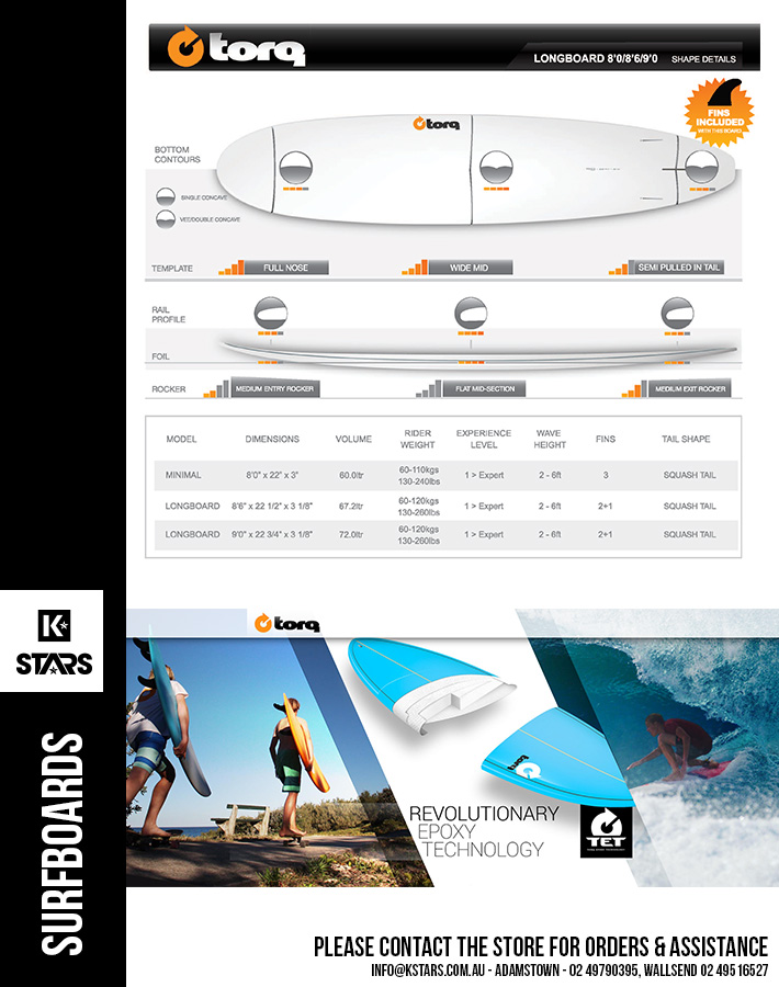 More Surfboards Brands available in-store....